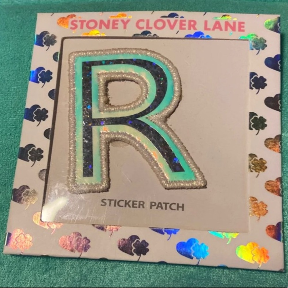 Stoney Clover Lane OG Letter R Holographic Adhesive Patch